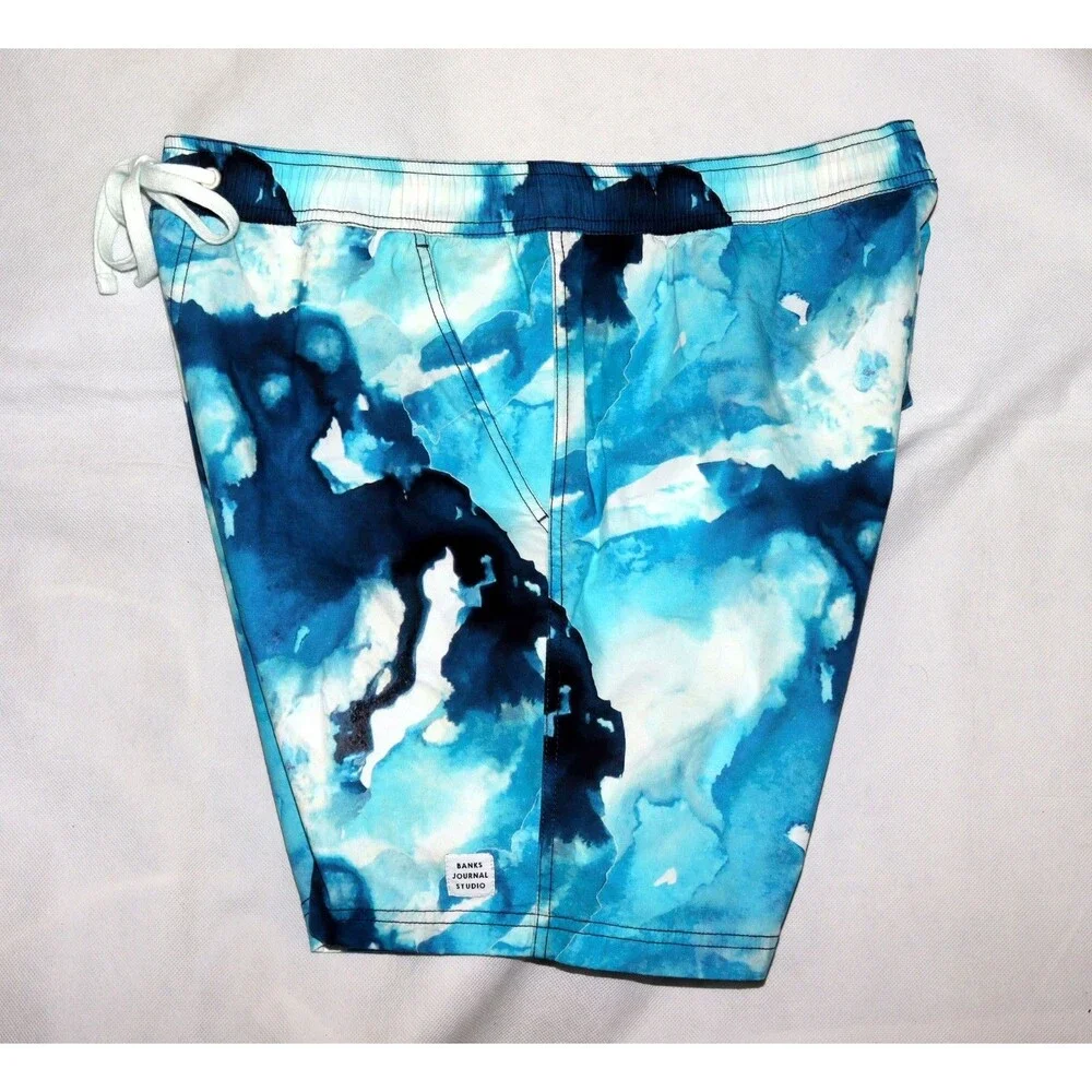 Banks Journal Natalie Strickland‎ Studio Indigo Men's Board Shorts Size XL